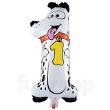 16 inches animal shaped number foil balloon with colorful cartoon design for party decoration from Funzoop The Party Shop
