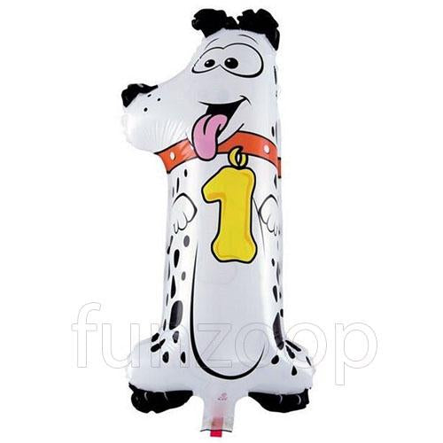 16 inches animal shaped number foil balloon with colorful cartoon design for party decoration from Funzoop The Party Shop
