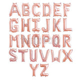 16" Foil Alphabet Balloons- Rose Gold (Letters A - Z) - Funzoop