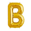 16" Foil Alphabet Balloons- Golden (Letter B) - Funzoop