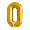 16" Foil Alphabet Balloons- Golden (Letter O) - Funzoop