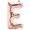 16" Foil Alphabet Balloons- Rose Gold (Letter E) - Funzoop