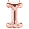 16" Foil Alphabet Balloons- Rose Gold (Letter I) - Funzoop