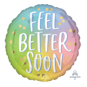 Feel Better Soon Anagram Foil Balloon, 18 Inch