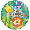 Birthday Jungle Friends Foil Balloon - Funzoop