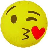 18" Emoji Kissing Foil Balloon - Funzoop
