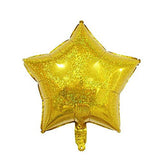 18" Star Shape Sparkle Foil Balloon (Golden)  - Funzoop