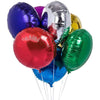 Round Shaped Solid Color Foil Balloons Bunch - Funzoop