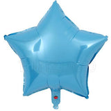 18" Star Shape Solid Color Foil Balloon (Blue) - Funzoop