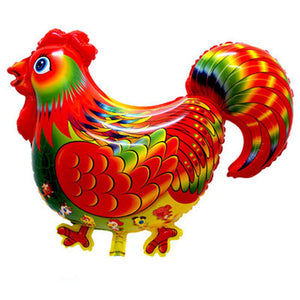 Colorful Cock Foil Balloon - Funzoop