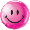 18" Smiley Face Foil Balloons (Golden/ Silver/ Red/ Blue/ Pink) - with Helium Inflated / Uninflated options