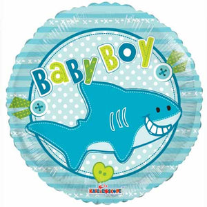 Little Shark Baby Boy Arrival Foil Balloon - Funzoop