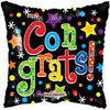 18" Colorful Congrats Gellibean Balloon - Funzoop