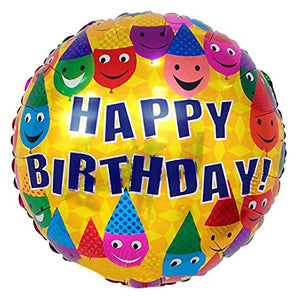 18" Smiley Jokers Birthday Foil Balloon - Funzoop