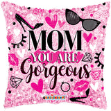 18" MOM you are Gorgeous Foil Balloon - Funzoop The Party Shop