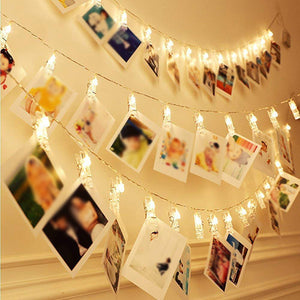 20 Pcs Photo Clips Battery Operated String Light 