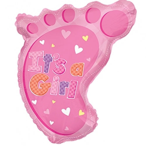 22 inches baby foot shaped foil balloon for newborn baby arrival celebration from Funzoop The Party Shop
Cute baby footprint foil balloon decoration for baby shower party from Funzoop The Party Shop
Baby foot shaped foil balloon for welcome baby and newborn celebrations from Funzoop The Party Shop
