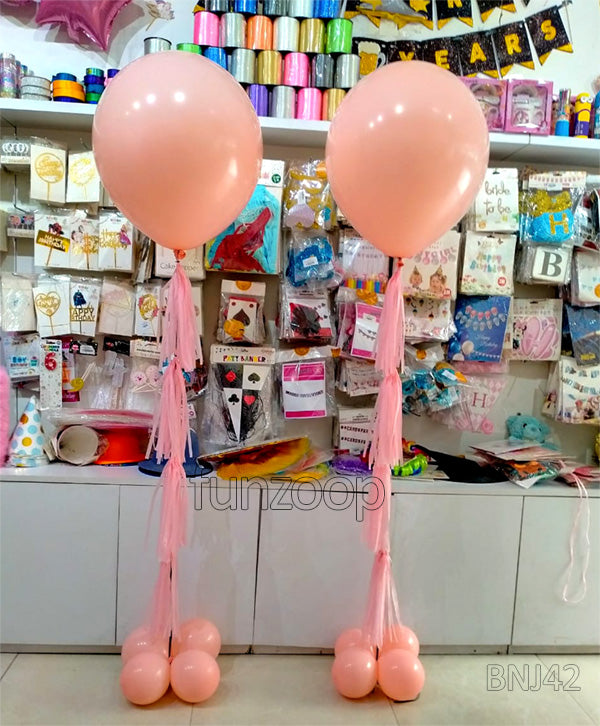 Jumbo Balloons with Tassels - Helium Inflated [BNJ42]  