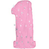 38" Extra Large Sparkle Number Foil Balloons - Pink Digit One - Funzoop The Party Shop