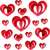 Heart garland backdrop decoration for weddings and anniversary celebrations from Funzoop The Party Shop