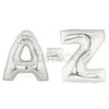 40" Large Foil Alphabet Balloons- Silver - Funzoop