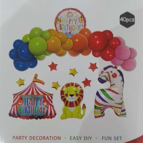 40 Pcs Jungle Theme Decoration Set
