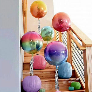 4D Gradient Foil Balloon - with tassels