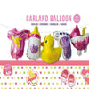 5 Foil Balloons Baby Girl Arrival Wall Banner - Funzoop  The Party Shop