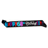 60th birthday satin sash
