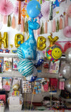 Newborn Baby Boy Arrival Welcome Balloons Bouquet (BQ11) - Funzoop