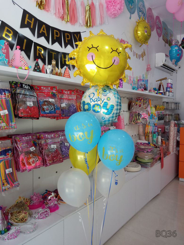 Baby Boy Arrival Bouquet Sunflower [BQ36] - Funzoop
