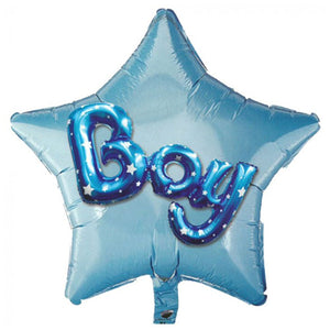 Boy Star Multi-Balloon Supershape Foil Balloon [Helium Inflated]
