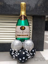 Champagne Bottle Foil Balloon Centerpiece [CP09] - Funzoop