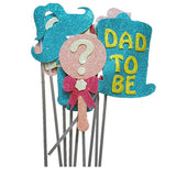 Baby shower photo props set with adorable baby themed photo booth accessories for celebration photography from Funzoop The Party Shop