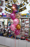 Happy Birthday Hexagon Helium Balloon Bouquet for Her (BQM20)