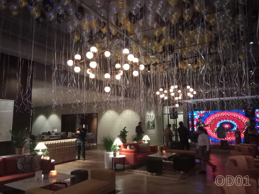 New Year Decor with Helium Balloons for a Top Club [OD01] - Funzoop