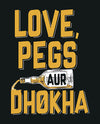 Love Pegs Aur Dhokha - General Purpose Photo Booth Placard - Funzoop