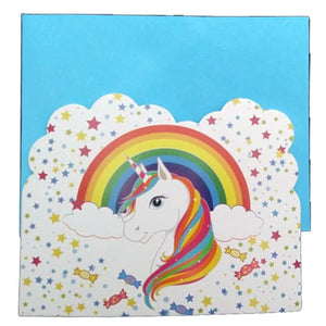 Unicorn Theme Party Invitation Cards [10 Nos] - Funzoop