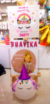 Unicorn Theme Birthday Party Welcome Board [WB02] - Funzoop