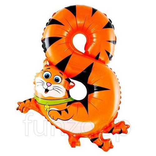 Animal Shaped Number Foil Balloon (Digit 8) - Funzoop