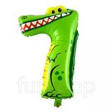 Animal Shaped Number Foil Balloon (Digit 7) - Funzoop