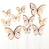 Butterfly Plastic Cake Toppers, Pink/Blue