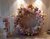 Baby Girl Arrival Butterflies Balloons Arch with BABY boxes decor