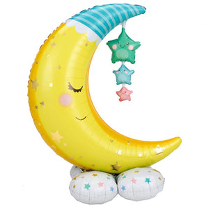 Baby Moon & Stars 3-in-1 Cluster Foil Balloon Funzoop-The Party Shop