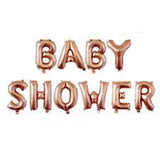 BABY SHOWER Foil Banner with Tassels - Rose Gold - Funzoop