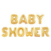 BABY SHOWER Foil Banner with Tassels - Gold - Funzoop