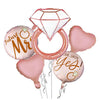 Bachelorette /Bridal Shower 5 in 1 Foil Balloons Bouquet Set [5 Pcs] - Funzoop
