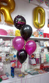 Bachelorette Sassy Foil Balloon Bouquet shown as a styling reference, with additional decorations separate from the balloon in this listing.