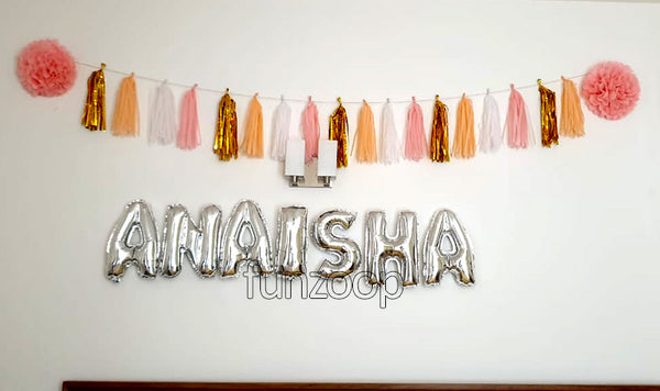 Birthday Decor Pom Pom Tassel - Funzoop