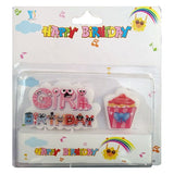 Girl themed birthday cake candles for kids party cake decoration from Funzoop The Party Shop